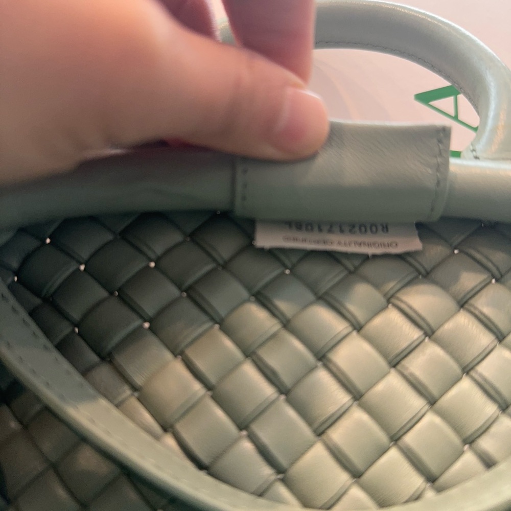 Bottega Veneta Sage Green Intrecciato mini handle bag - Picture 5 of 6
